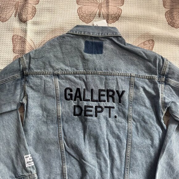 Gallery Dept. Light Blue Lapel Work Denim Jacket - Picture 3 of 11